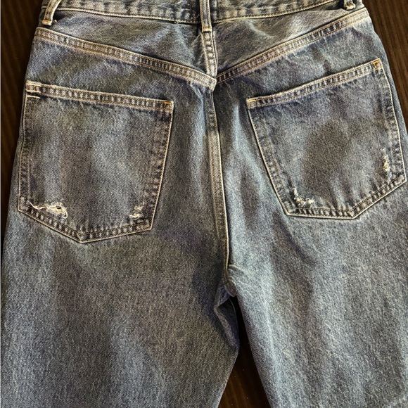 Urban Outfitters Blue Straight Leg Jeans Distressed Vintage - Picture 9 of 9